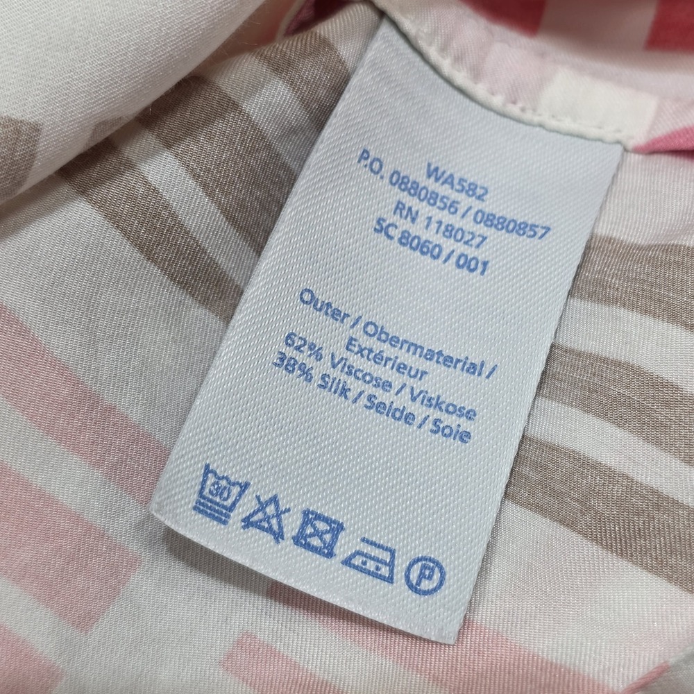 Boden Silk Blend Sleeveless Blouse Top Pinks Size 8 (US) Office Career Geometric - Picture 9 of 9